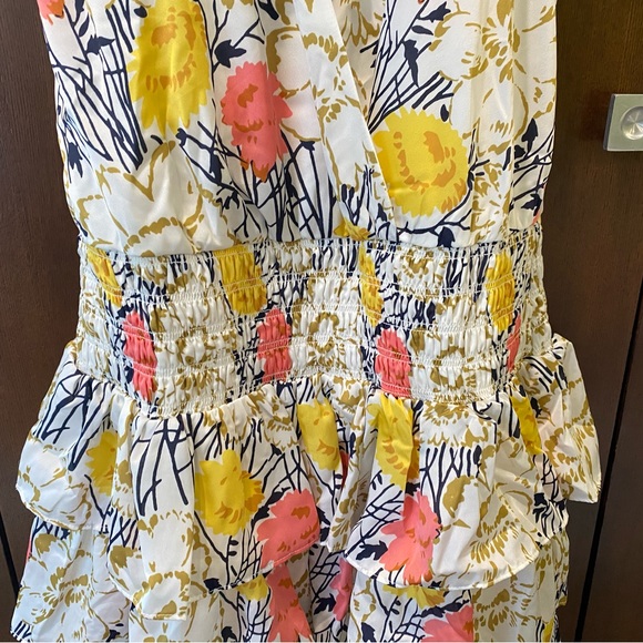 BCBG Max Azaria flounced racer back blouson mini dress - Picture 6 of 12